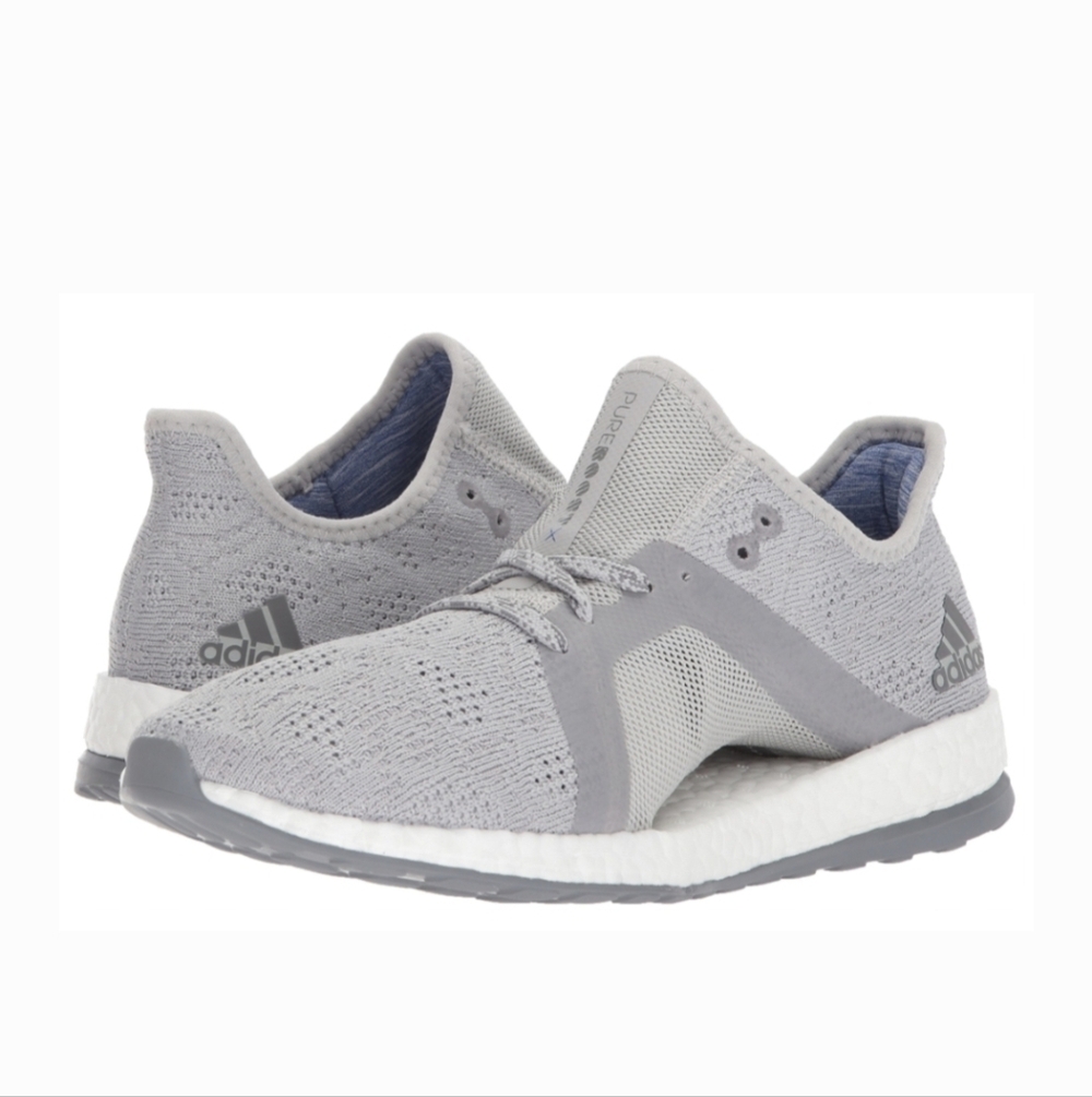 Adidas Pureboost X Element Grey Sneakers Size Womens 9 Or Mens 7.5
